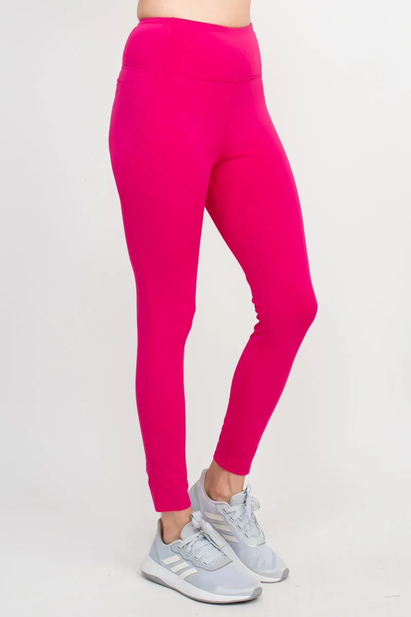 Activology Mid Waist 7-8 Interlock Legging with Side Pocket by Curated Brands