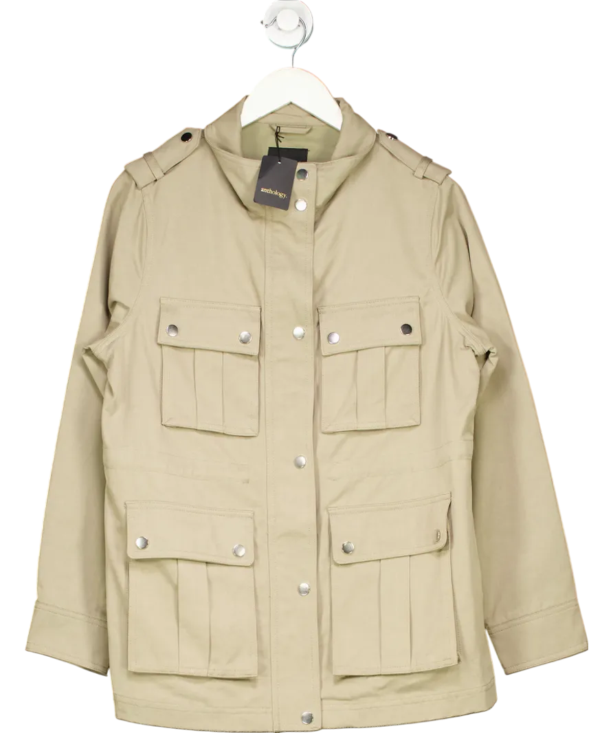 Anthology Green Washed Utility Jacket UK 14