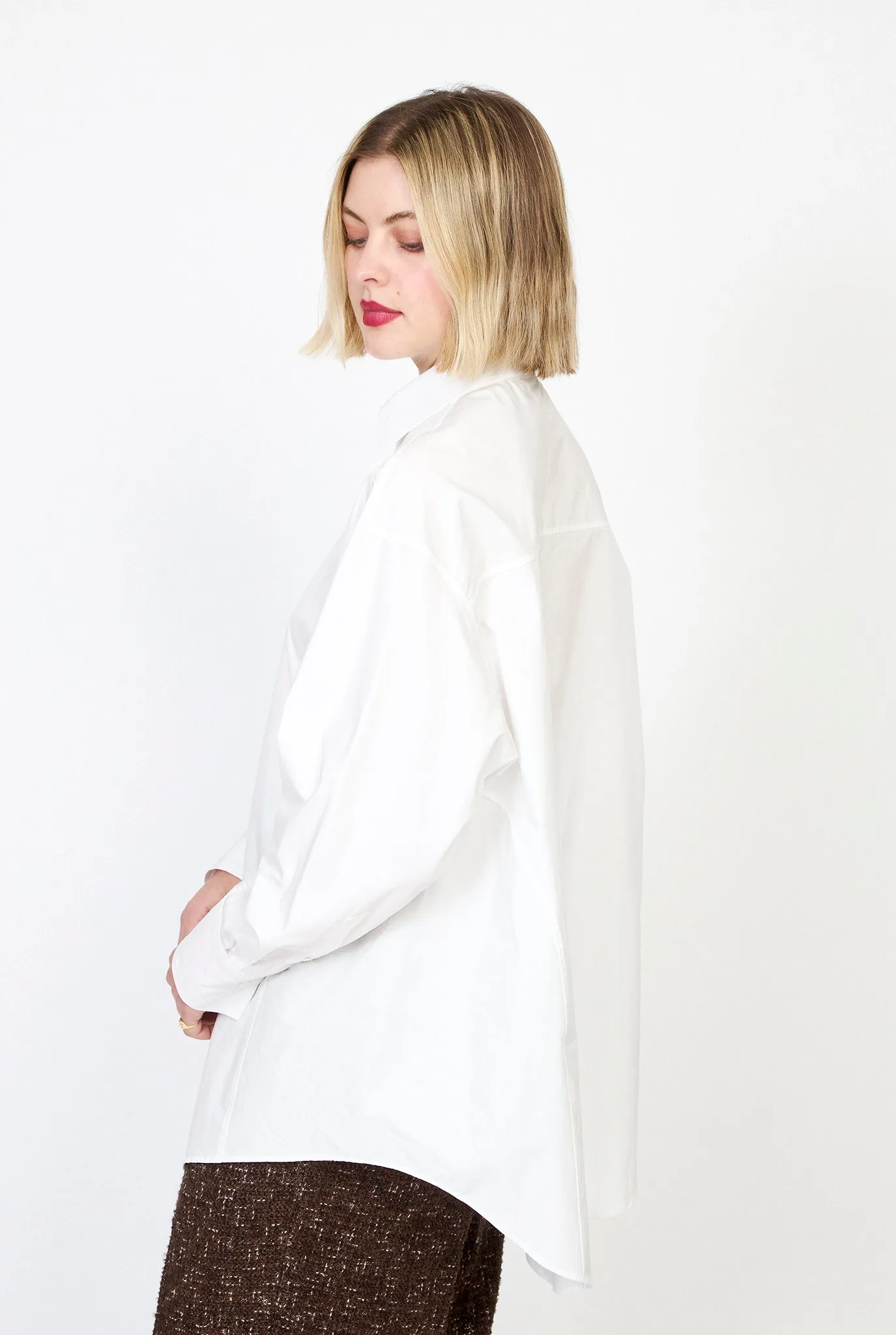 AURALEE High Count Finx Ox Dolman Sleeve Shirt