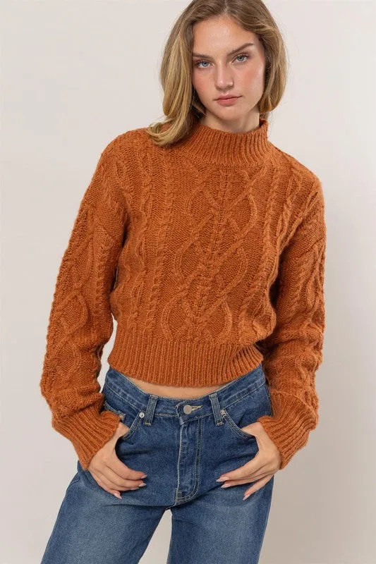 Autumn Air Mock Neck Sweater