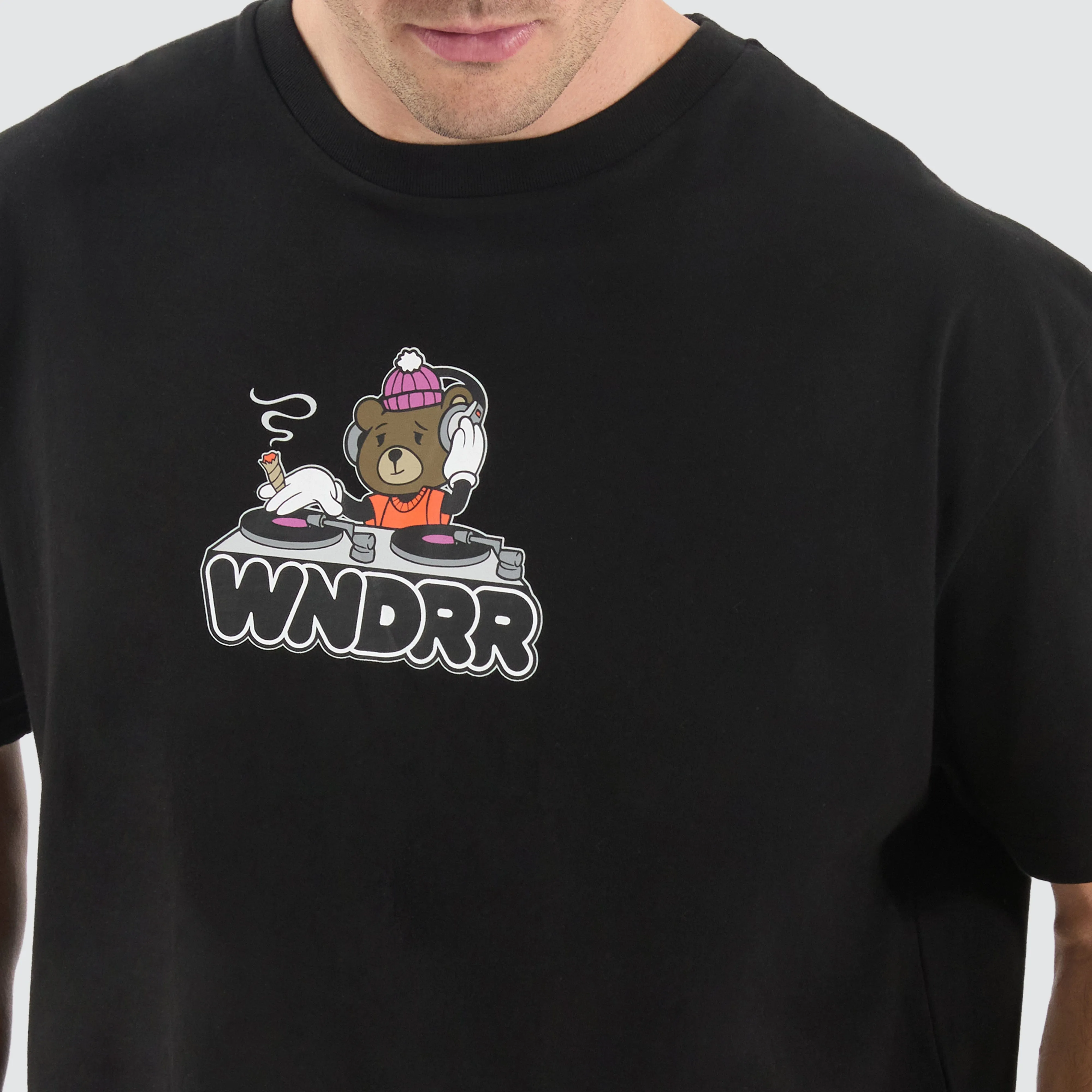 Beats Box Fit Tee Black