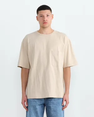 Boxy T-Shirt in Warm Beige