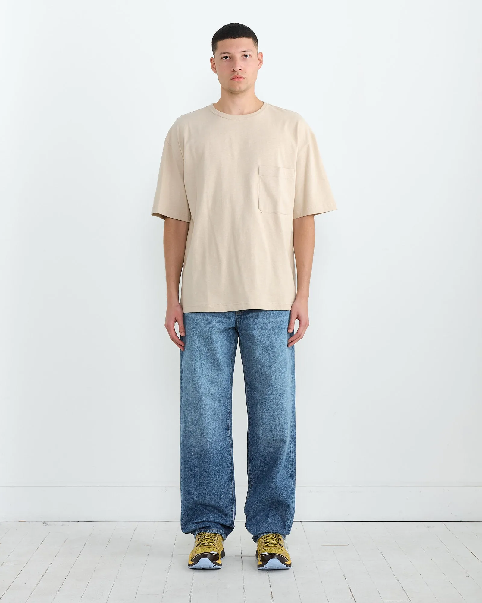 Boxy T-Shirt in Warm Beige
