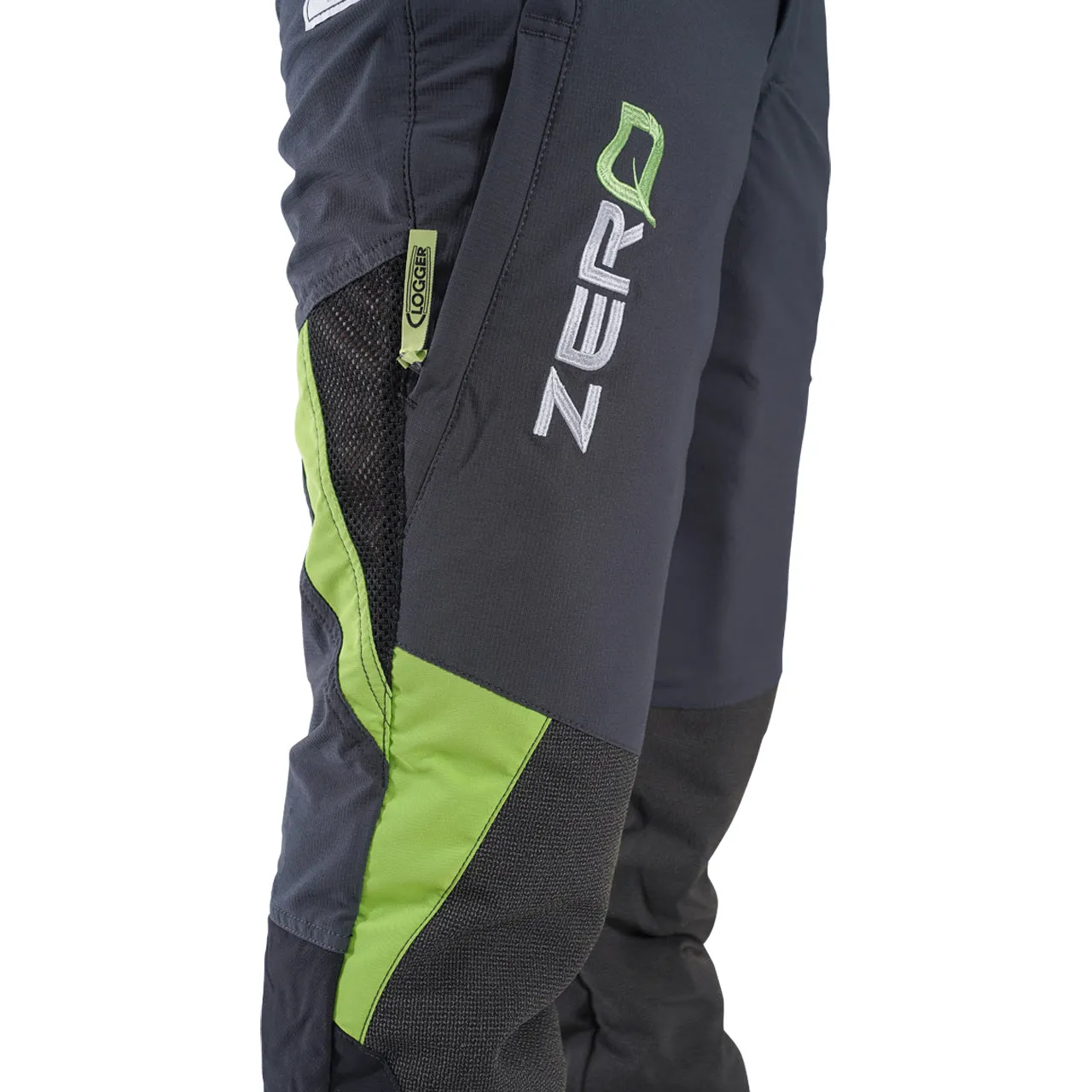 Clogger Zero Mens Generation 2 Chainsaw Trousers - Green