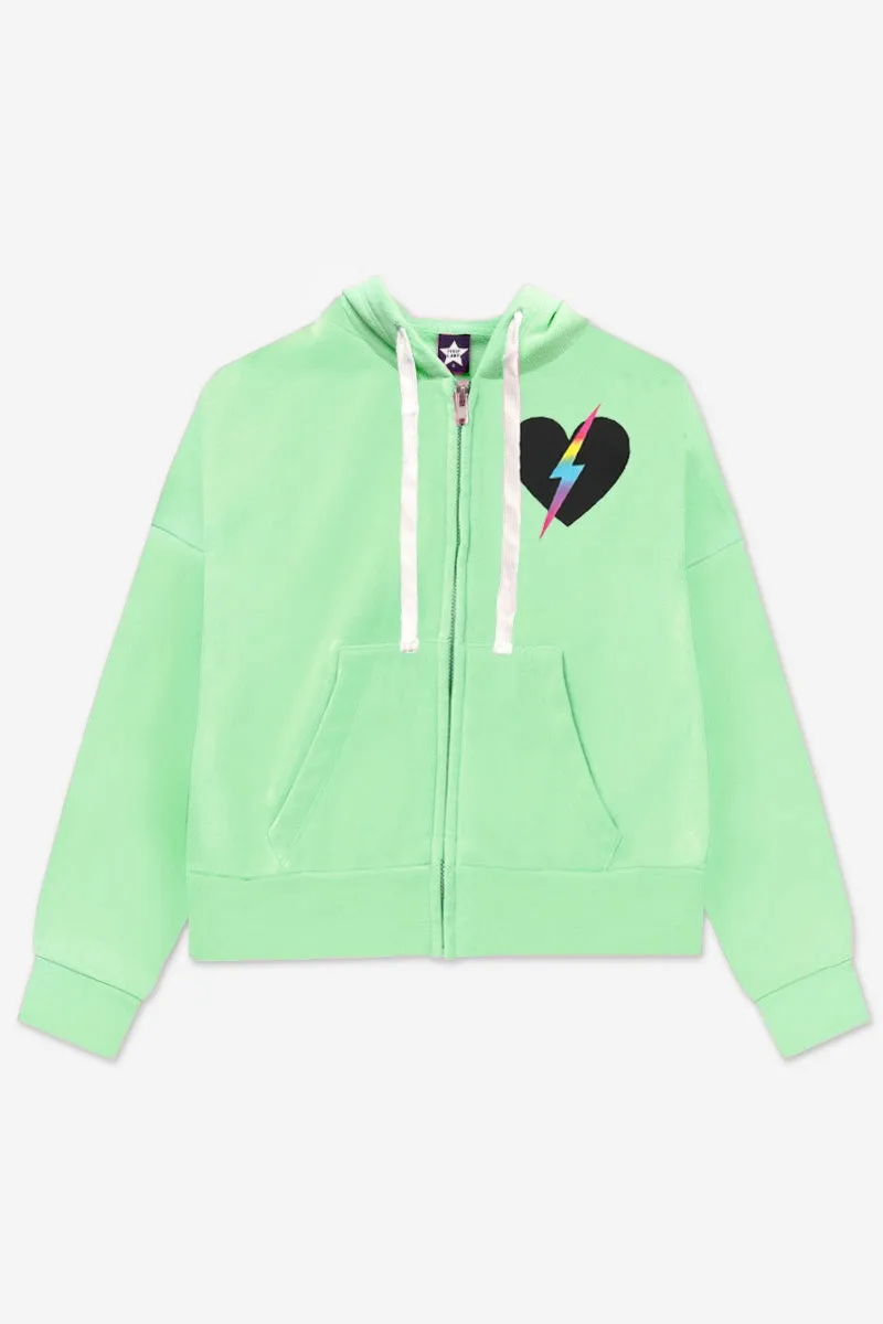 Cotton Soft French Terry Drop Shoulder Zip Hoodie