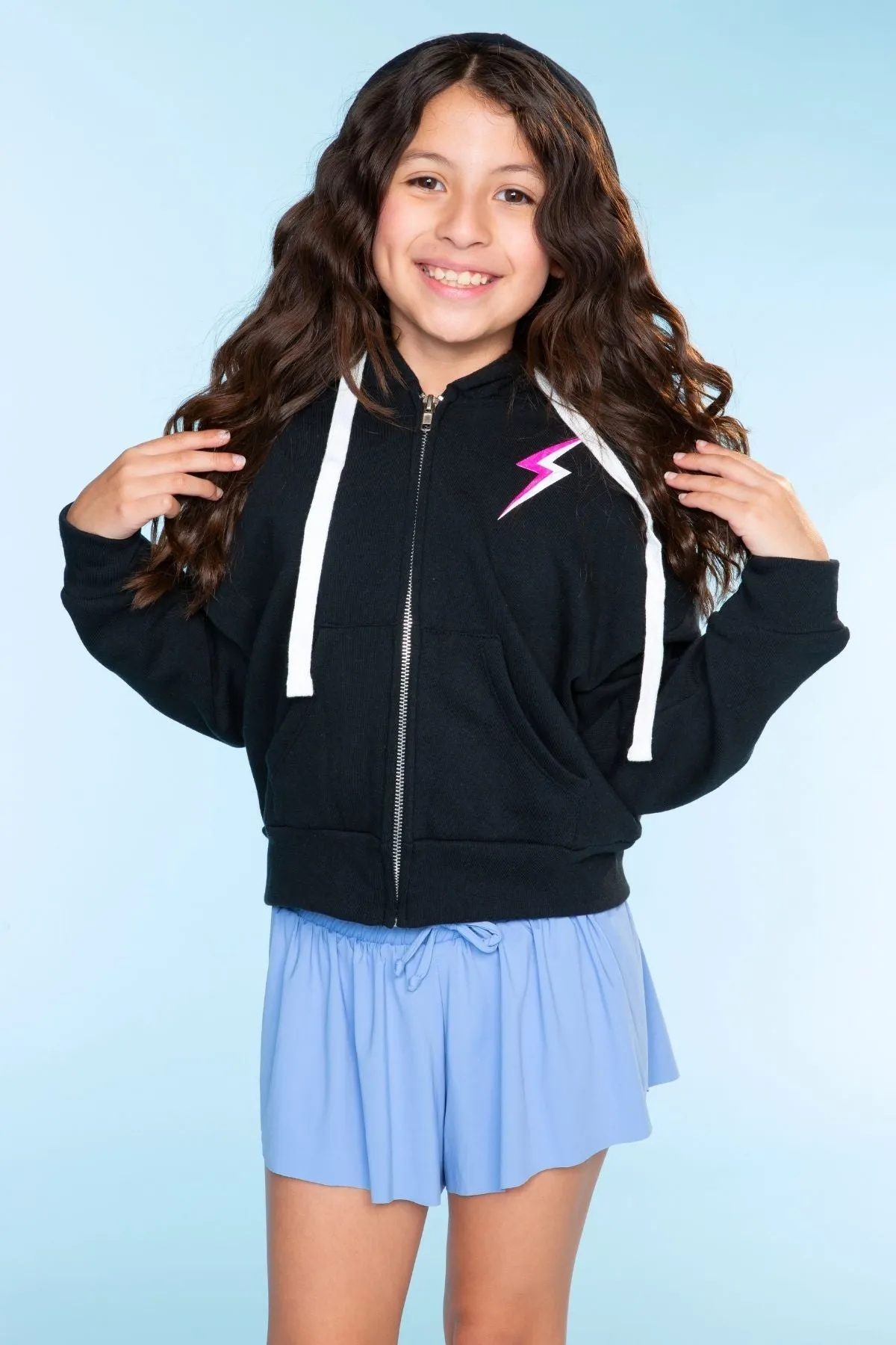 Cotton Soft French Terry Drop Shoulder Zip Hoodie