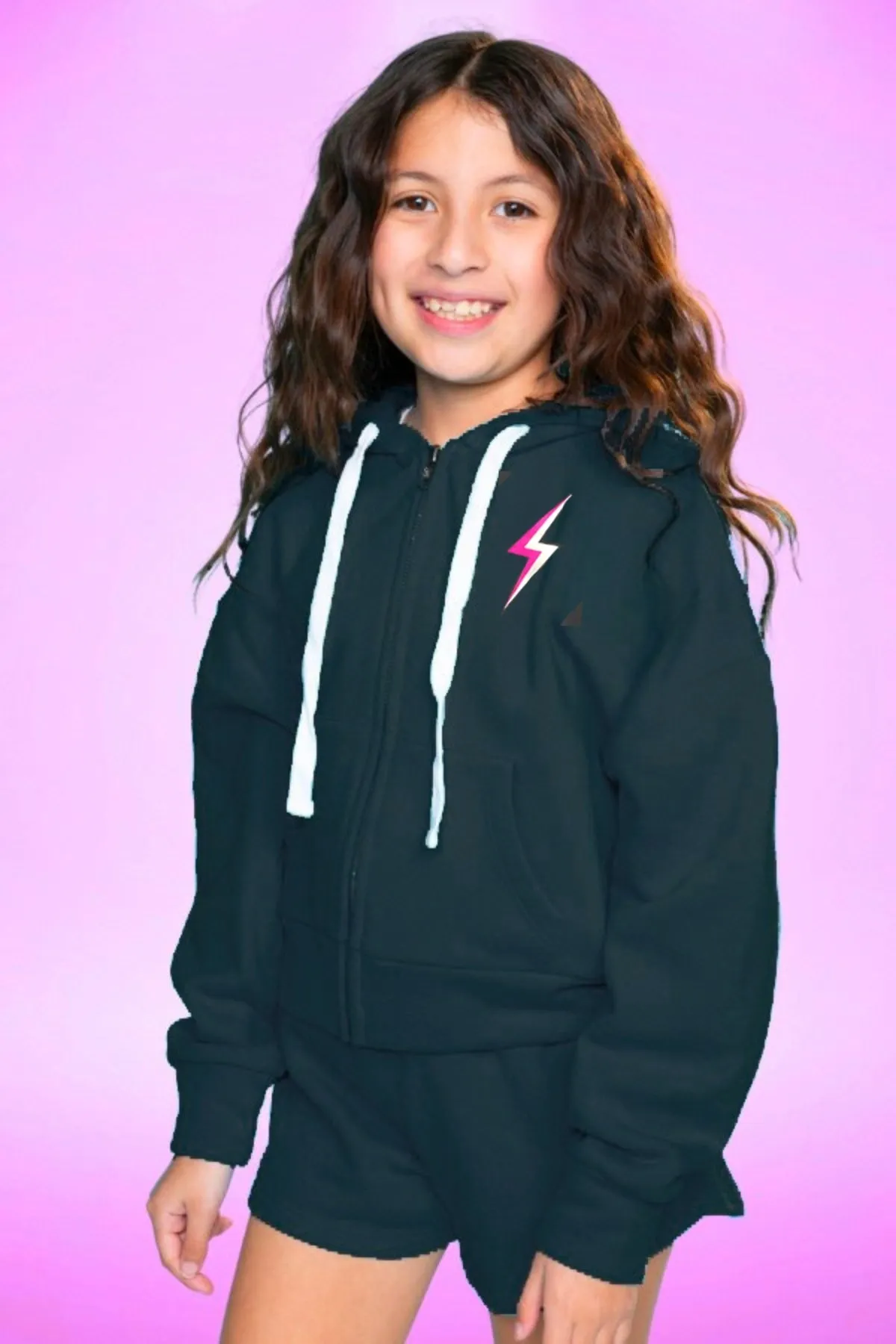 Cotton Soft French Terry Drop Shoulder Zip Hoodie