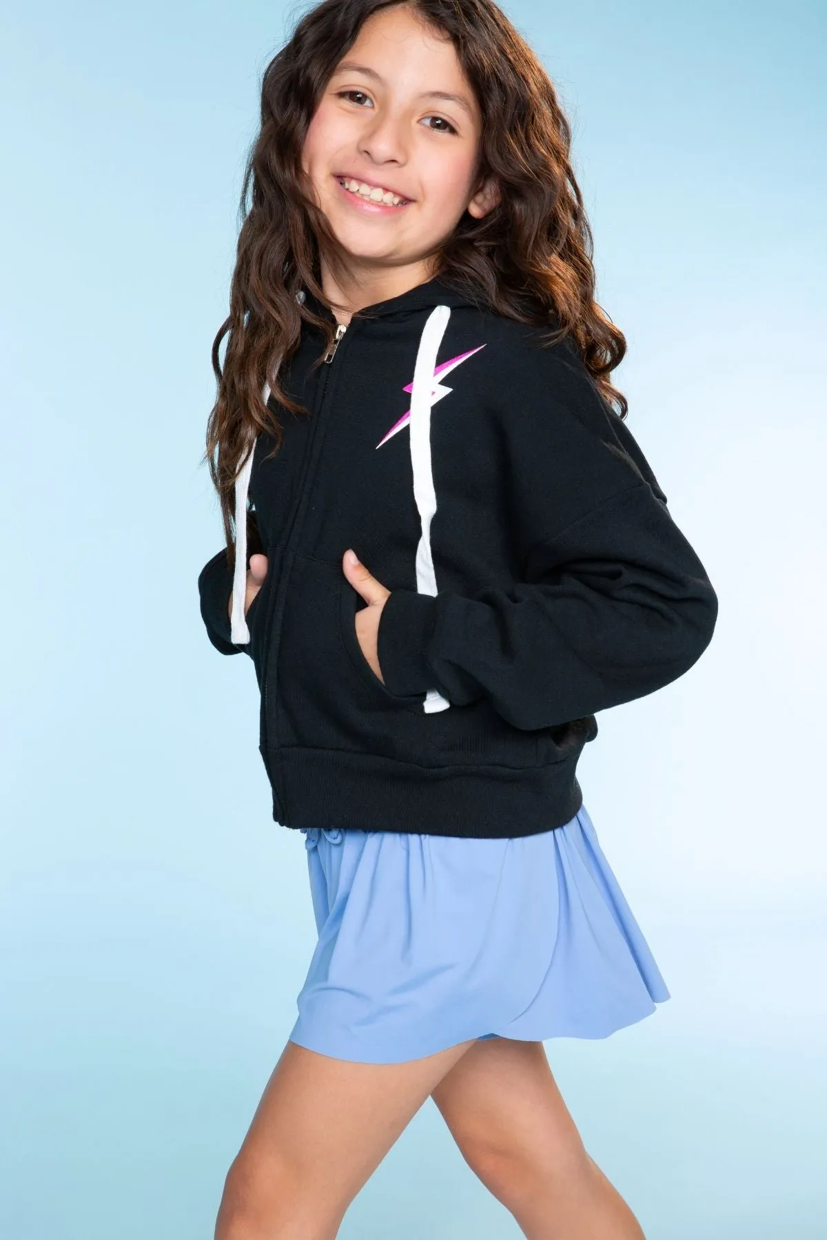 Cotton Soft French Terry Drop Shoulder Zip Hoodie