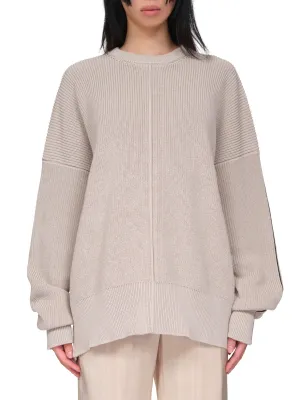 Cutout Crew Neck Sweater (PD-792-WHL-YCO003-LATTE)