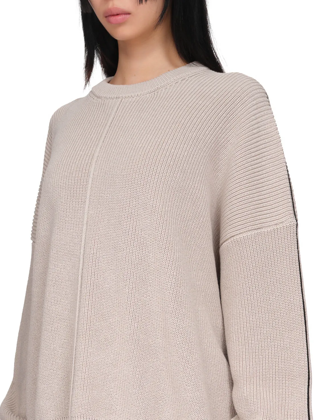 Cutout Crew Neck Sweater (PD-792-WHL-YCO003-LATTE)