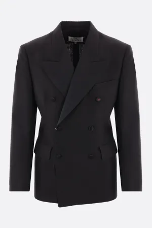 Double-breasted Mohair Wool Jacket