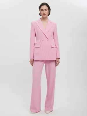 Double Breasted Pinstripe Blazer