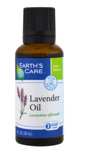 Earth's Care Lavender Oil 100% Pure & Natural 1 oz Oil