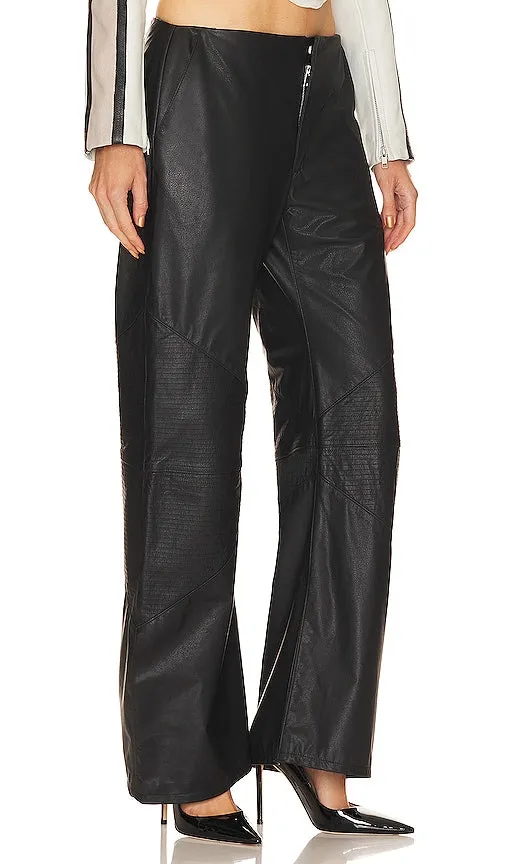 EB Denim Hollywood Frederic Leather Pants in Black