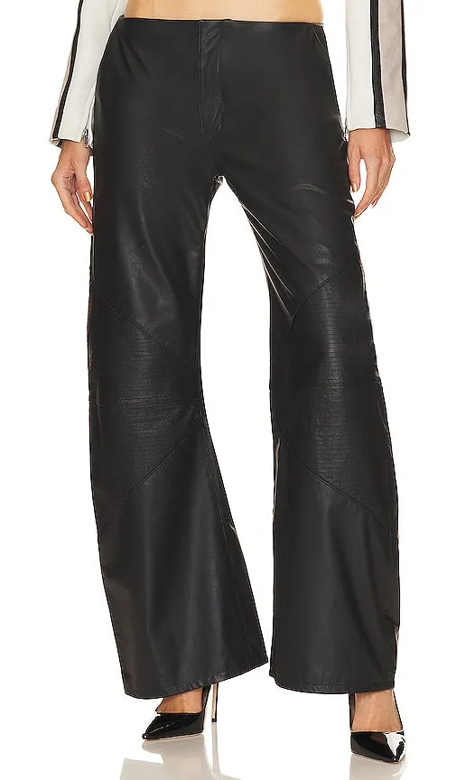 EB Denim Hollywood Frederic Leather Pants in Black