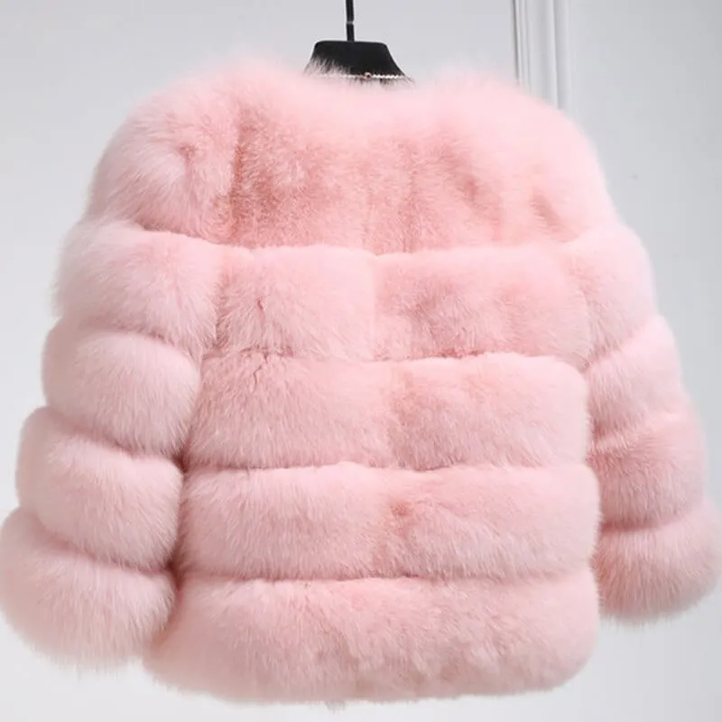 Elegant Faux Fur Jacket