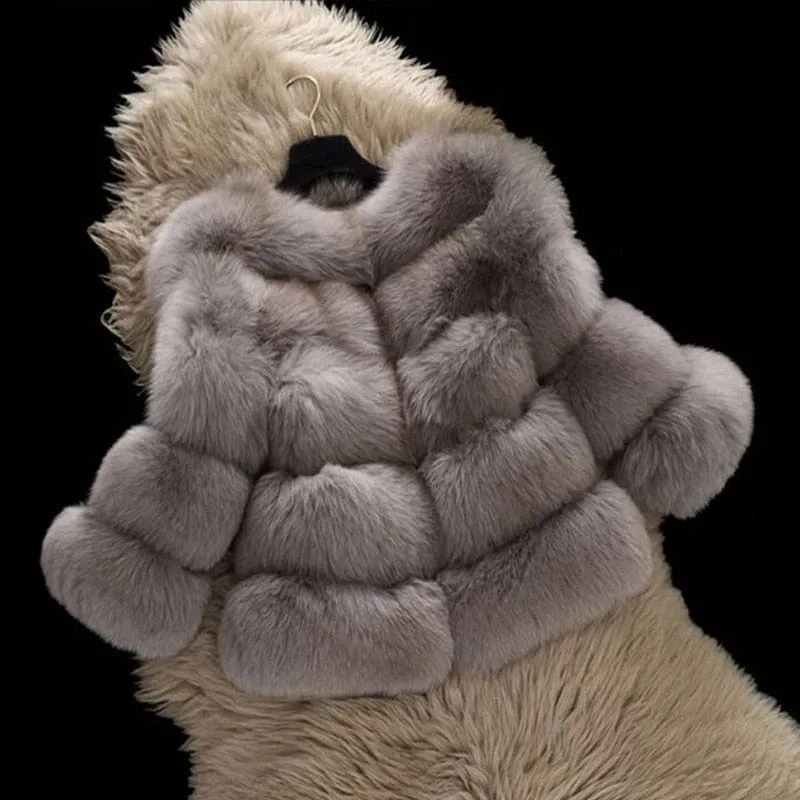 Elegant Faux Fur Jacket