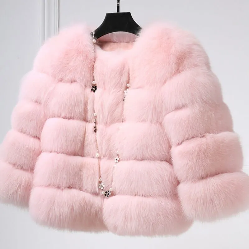 Elegant Faux Fur Jacket