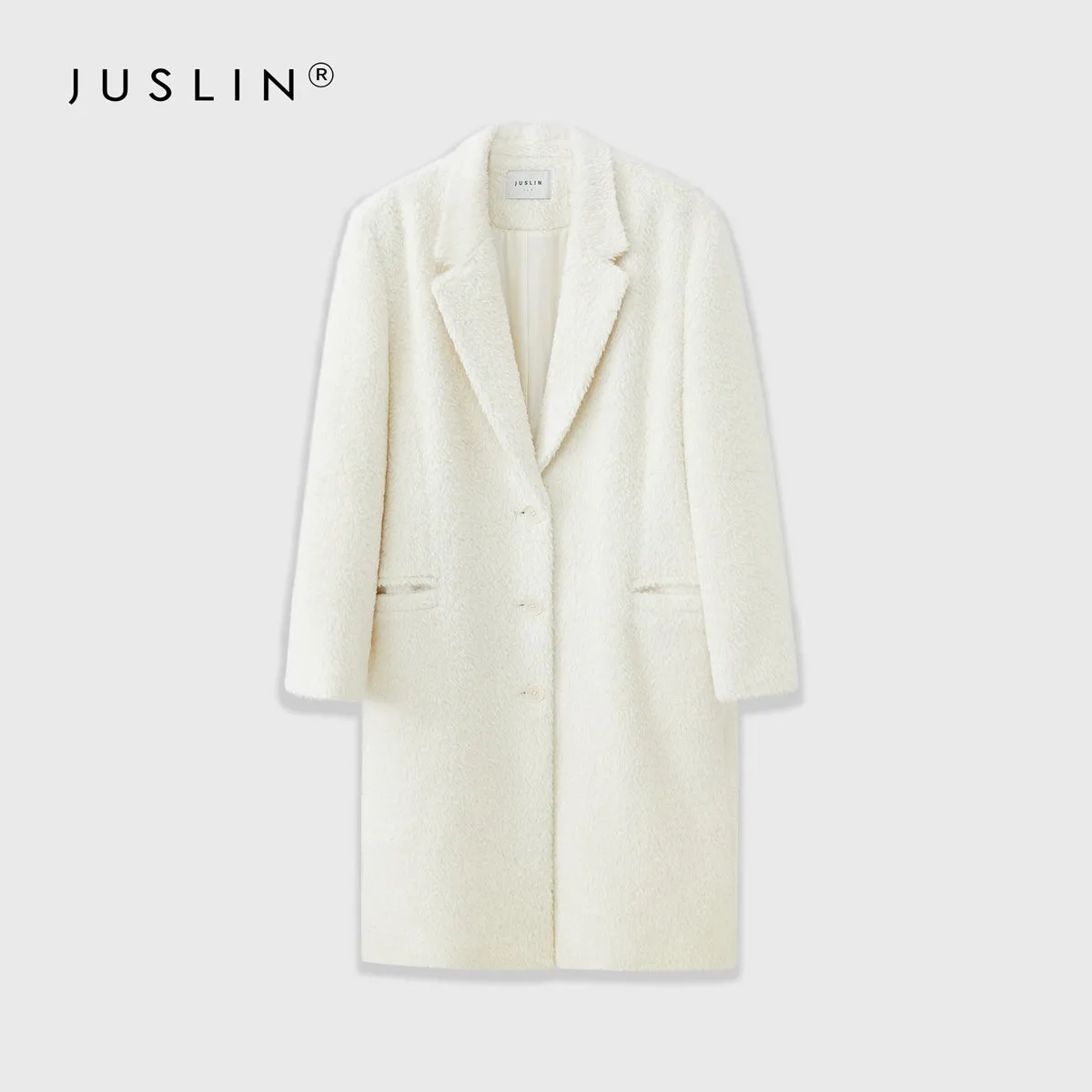 Elegant Textured Wool Coat