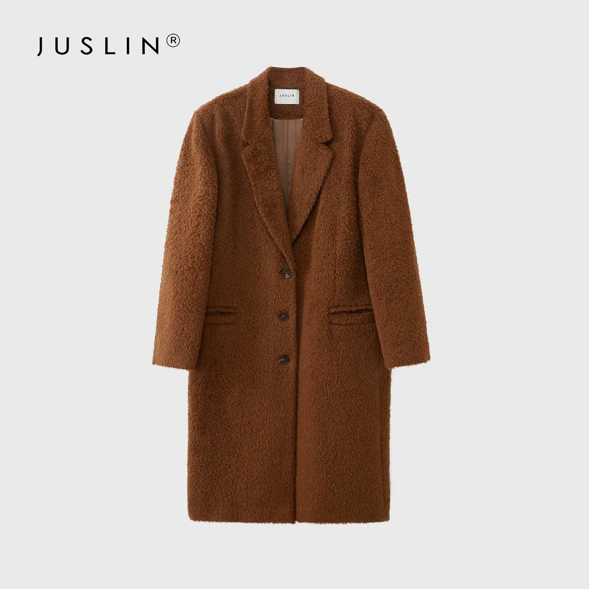 Elegant Textured Wool Coat
