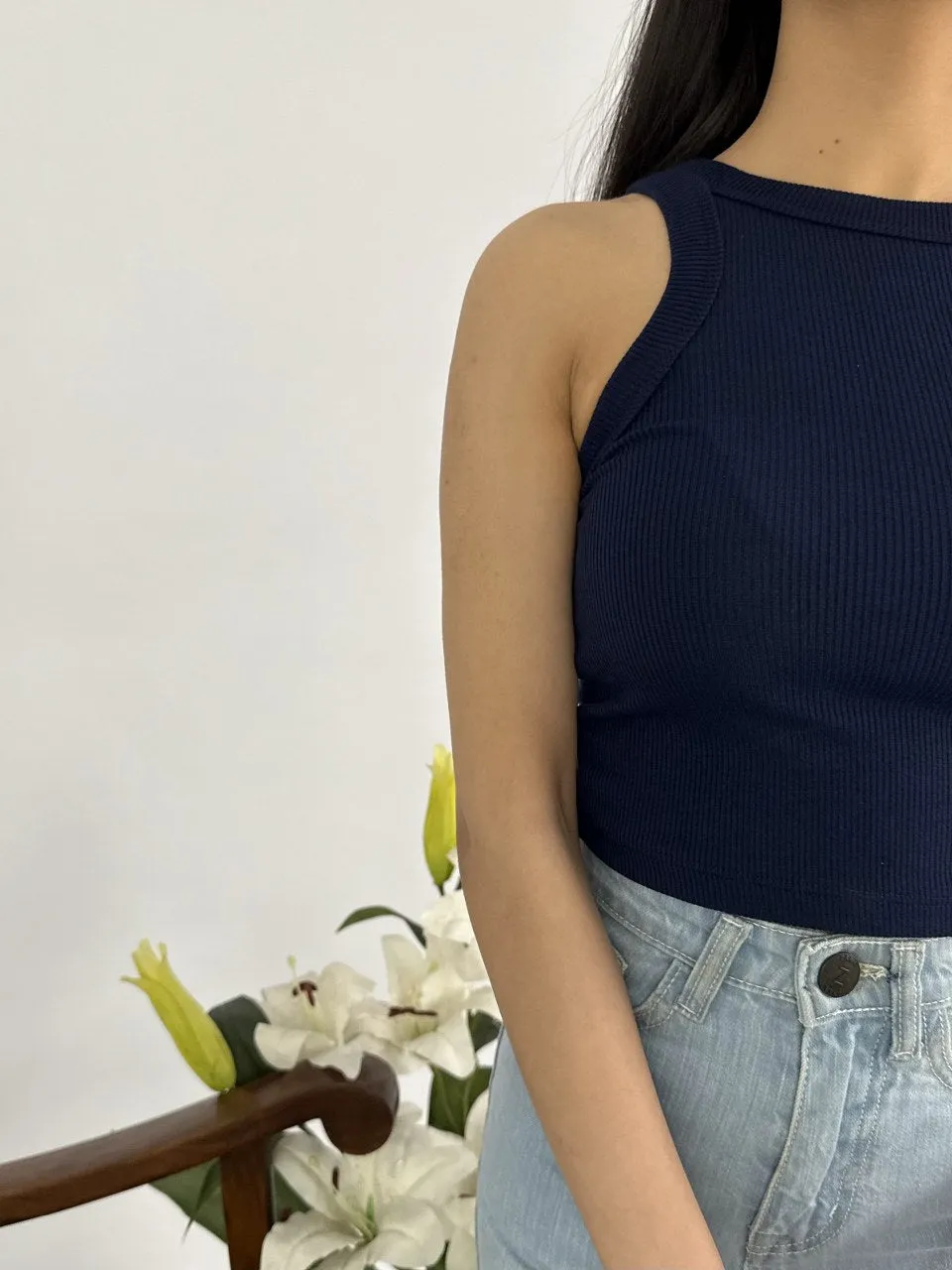 Essential Dark Blue Tank Top