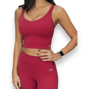 Essential Padded Top - Burgundy