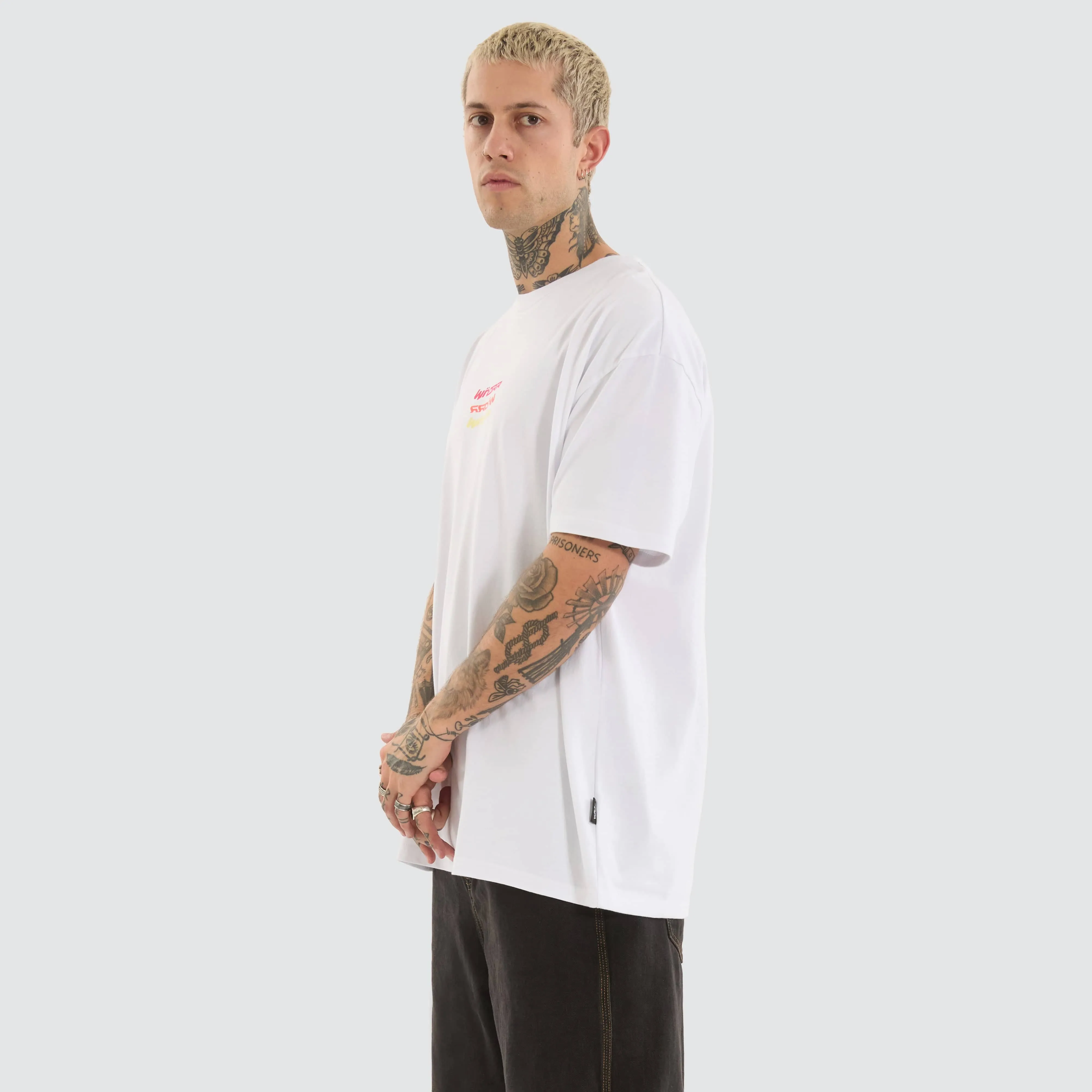 Exile Box Fit Tee White