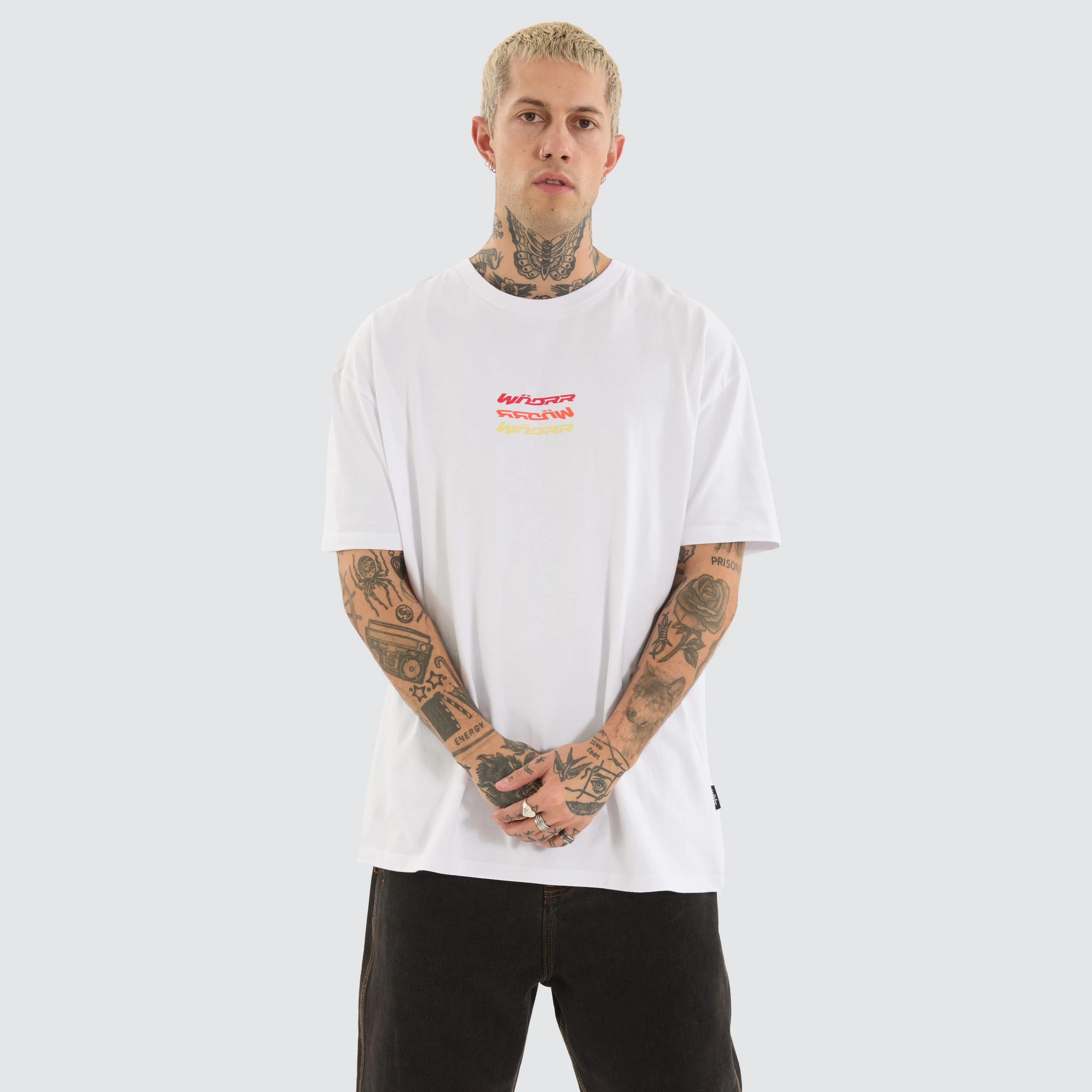 Exile Box Fit Tee White