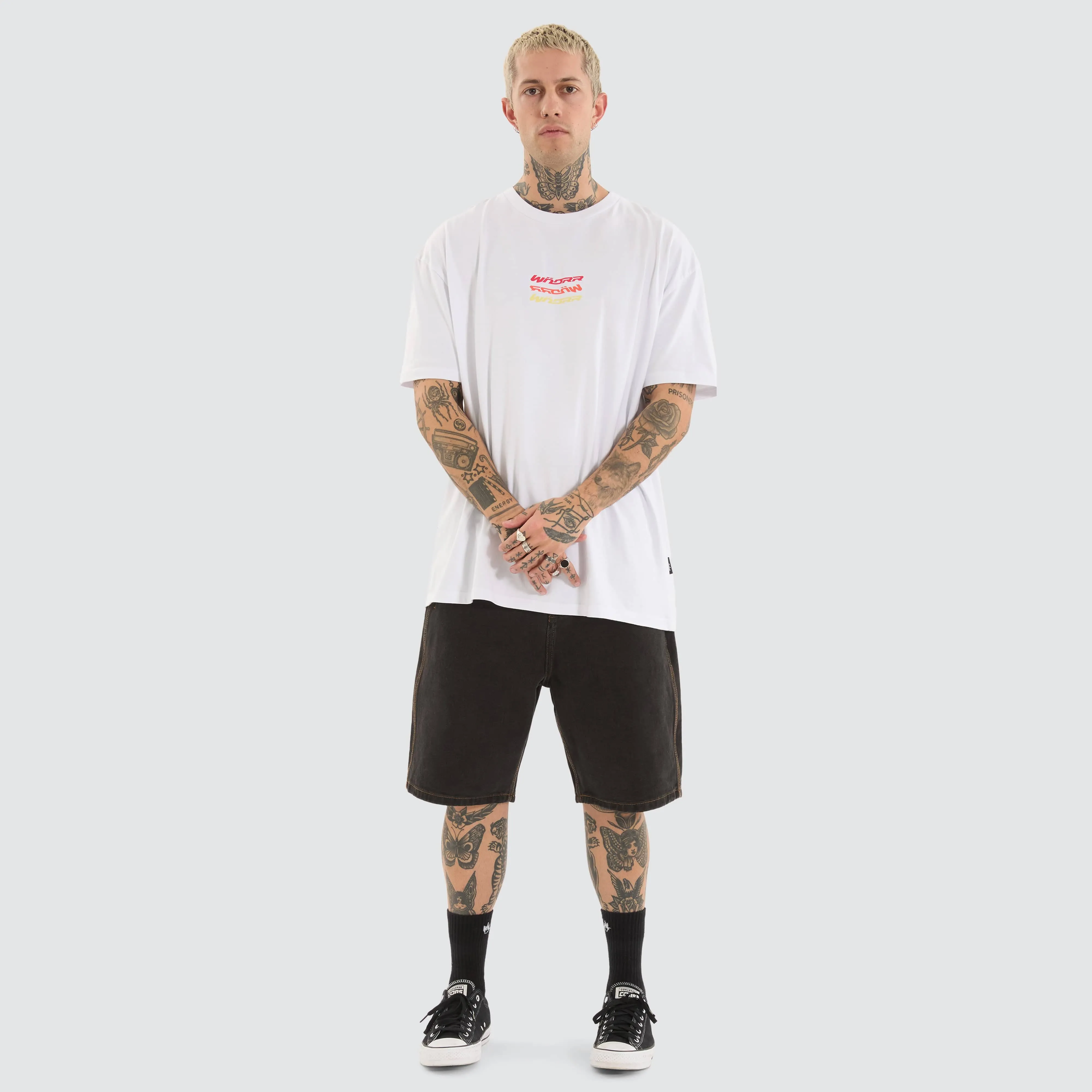 Exile Box Fit Tee White
