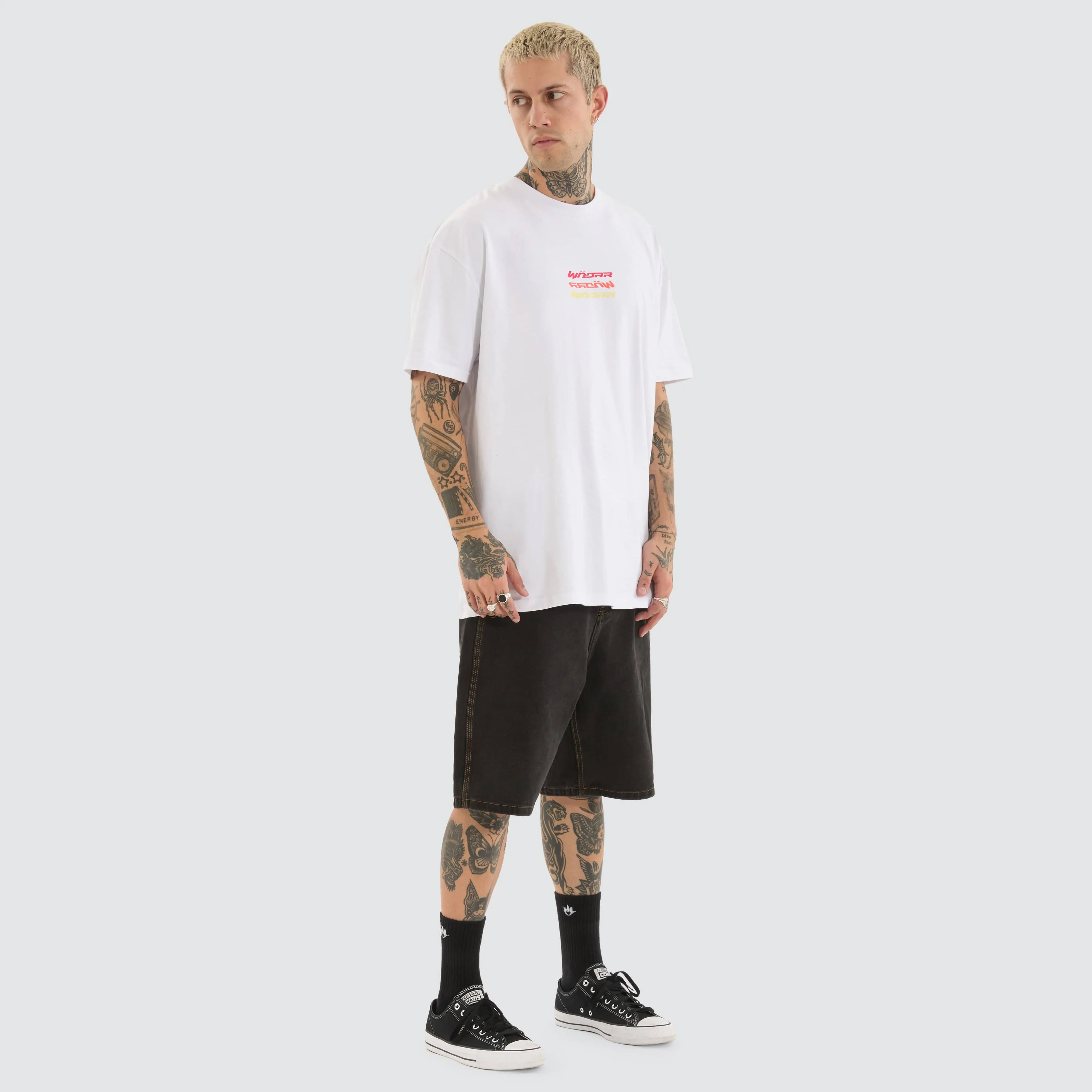 Exile Box Fit Tee White