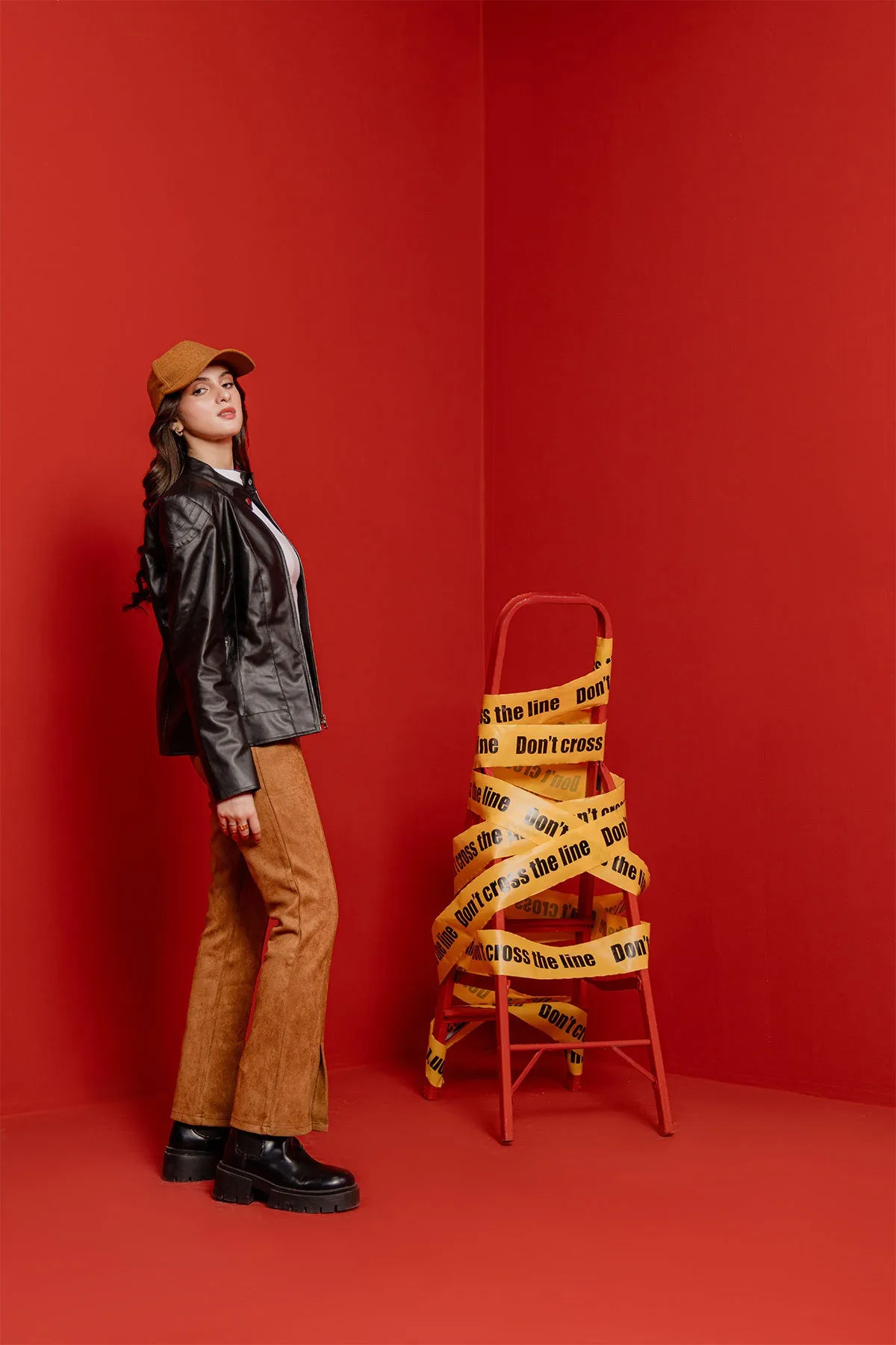 Flared Trouser For Women - Brown