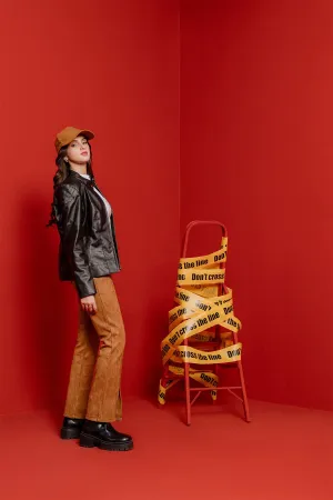 Flared Trouser For Women - Brown