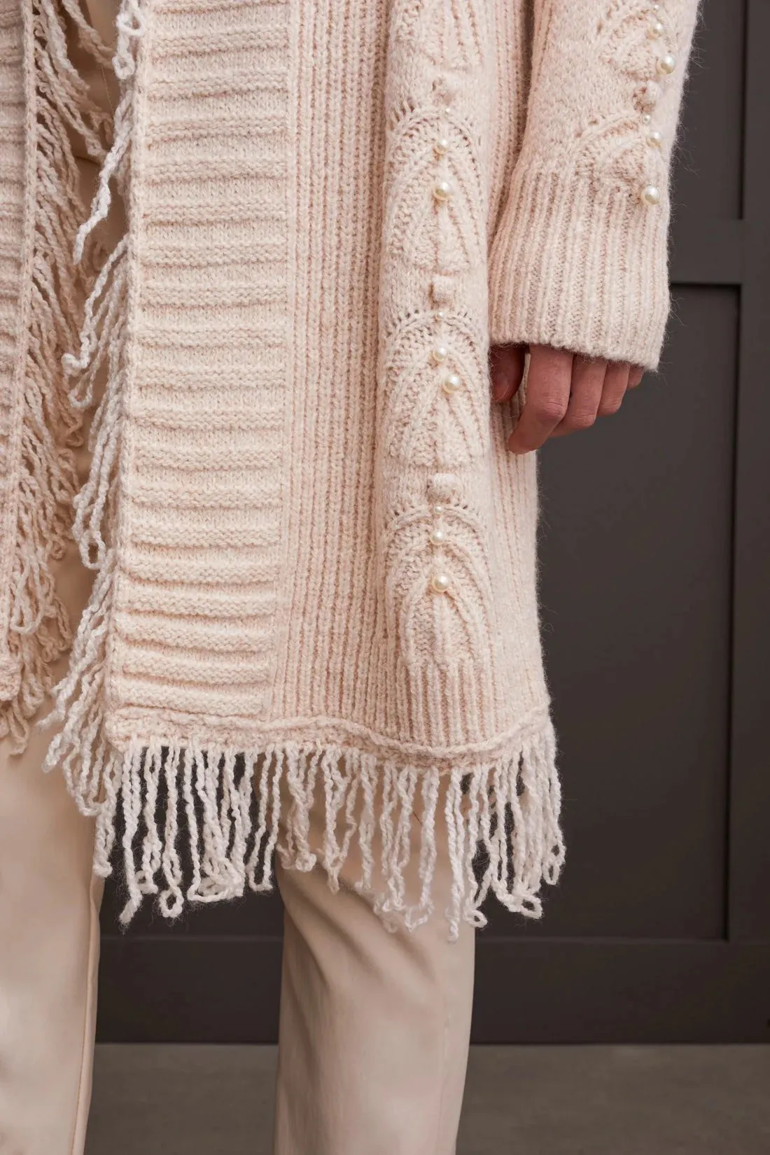 Fringed Sweater Cardigan