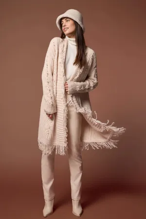 Fringed Sweater Cardigan