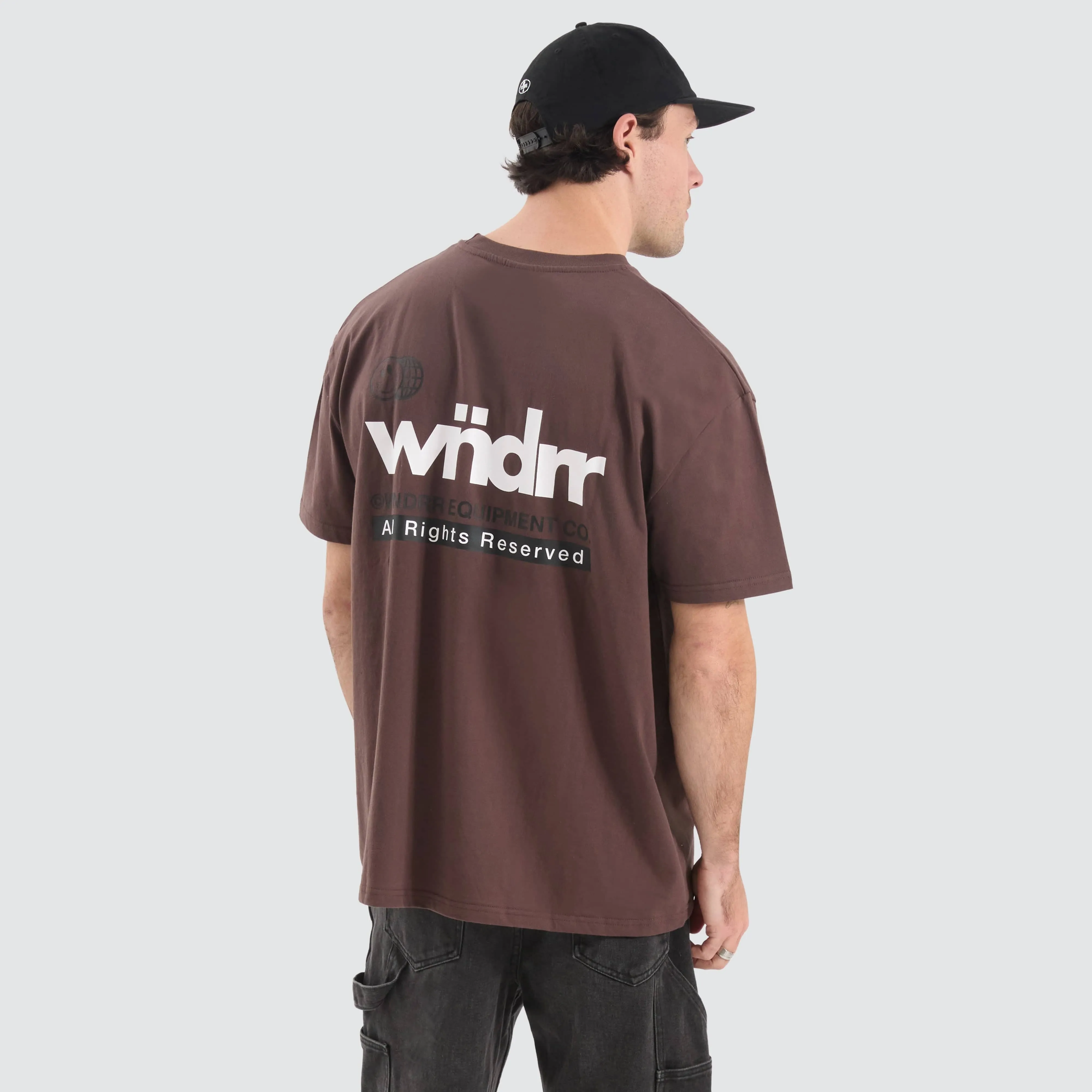 Frontline Box Fit Tee Brown