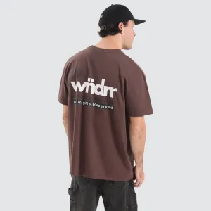 Frontline Box Fit Tee Brown