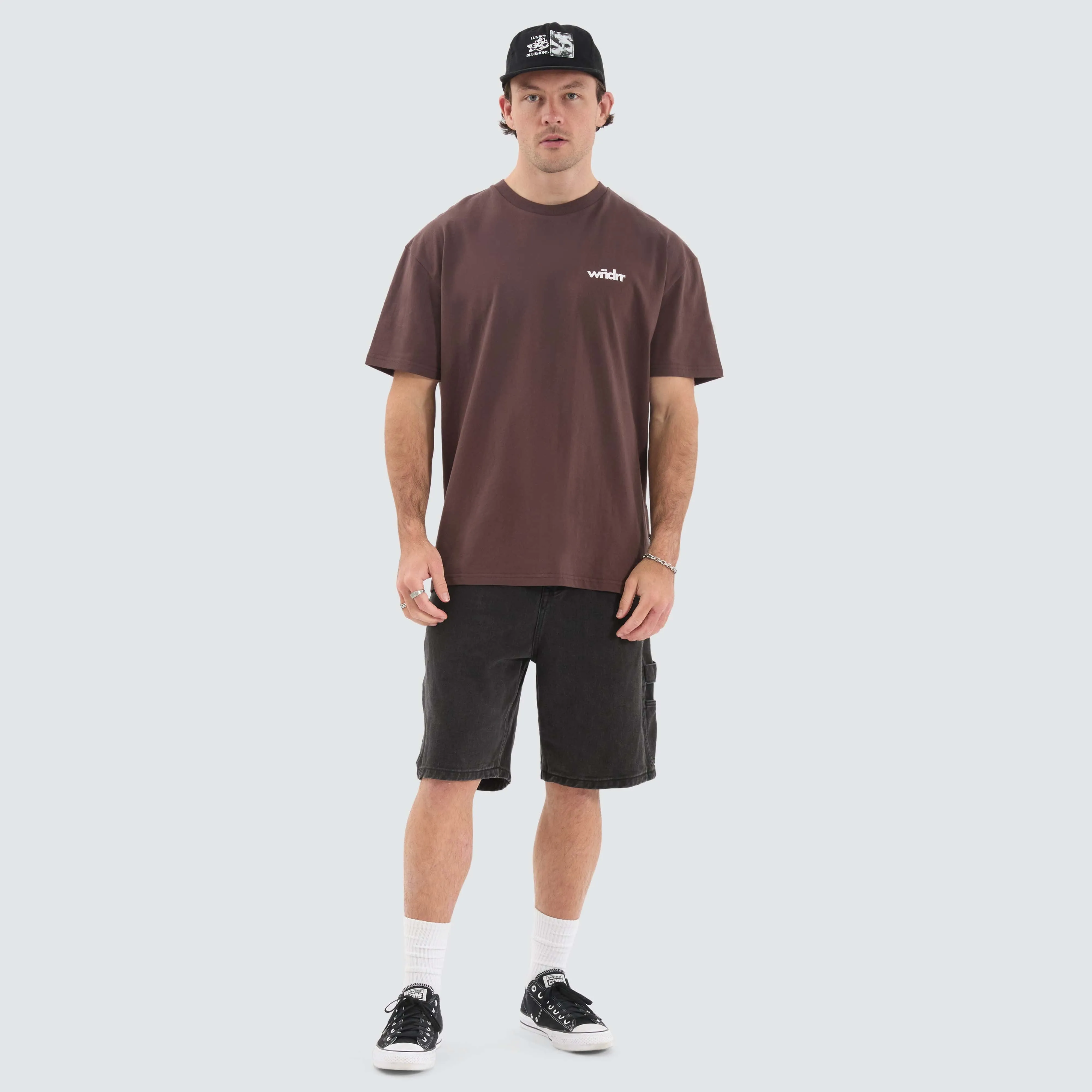 Frontline Box Fit Tee Brown
