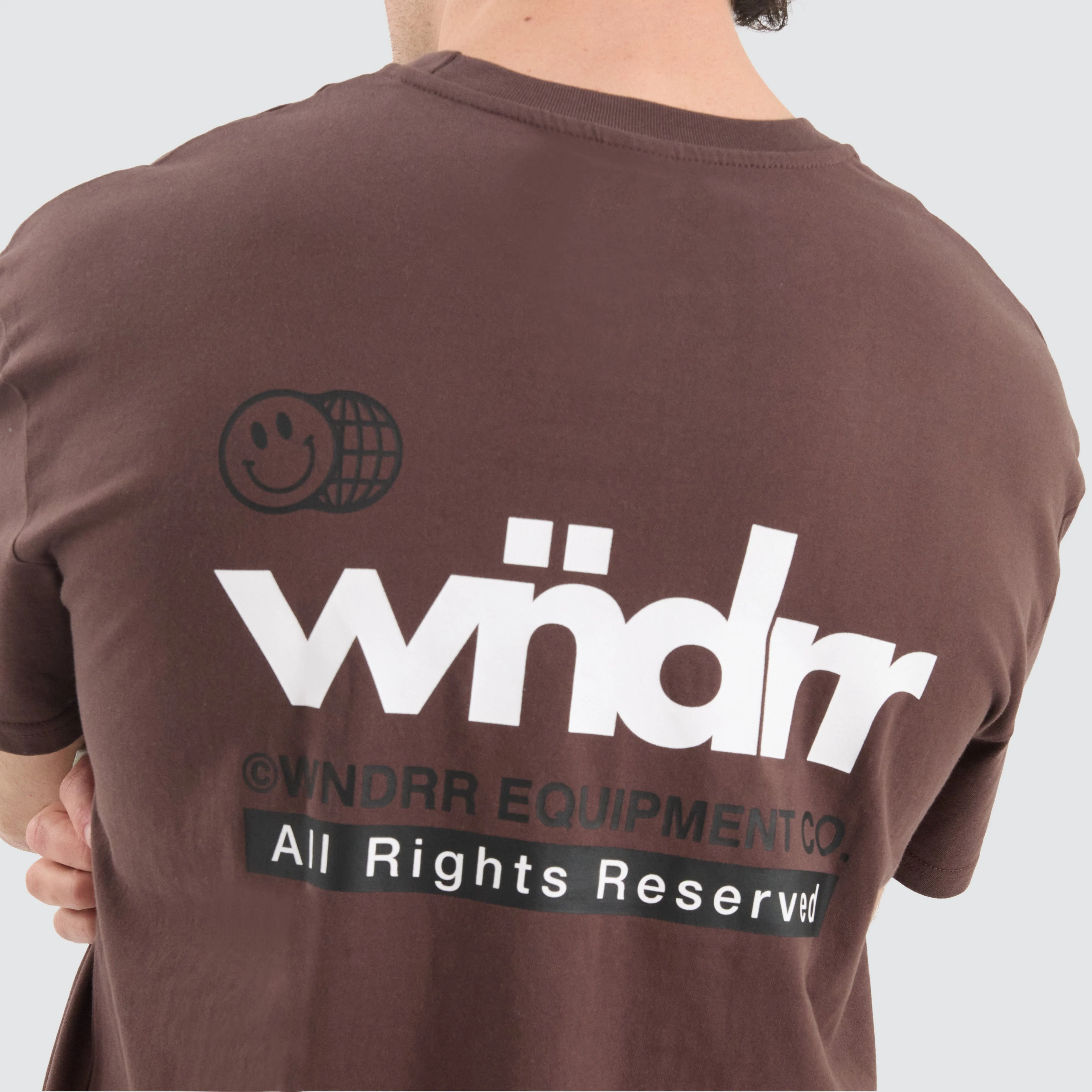 Frontline Box Fit Tee Brown