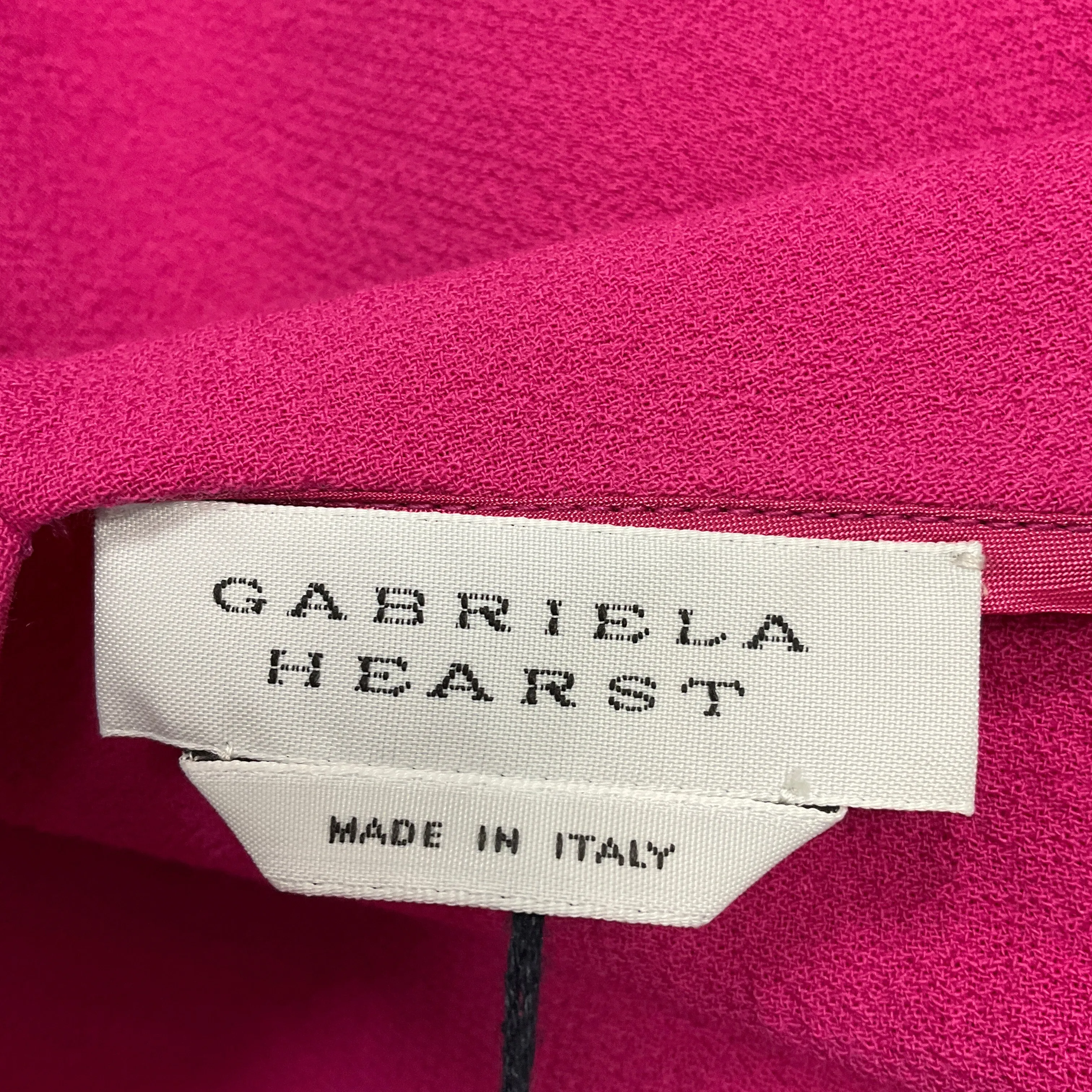 Gabriela Hearst Fuchsia Sponge Wool Crepe Maria Tank