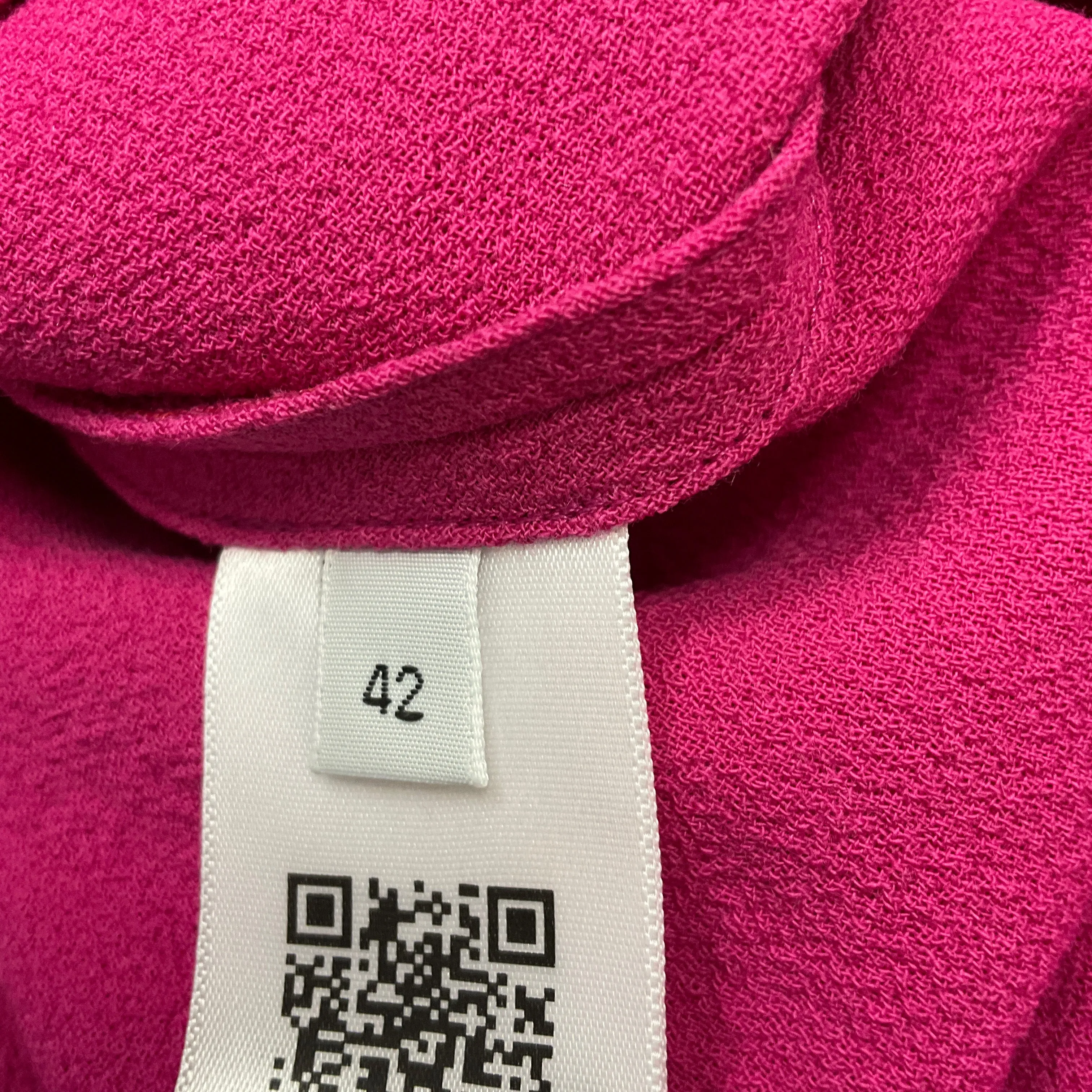 Gabriela Hearst Fuchsia Sponge Wool Crepe Maria Tank