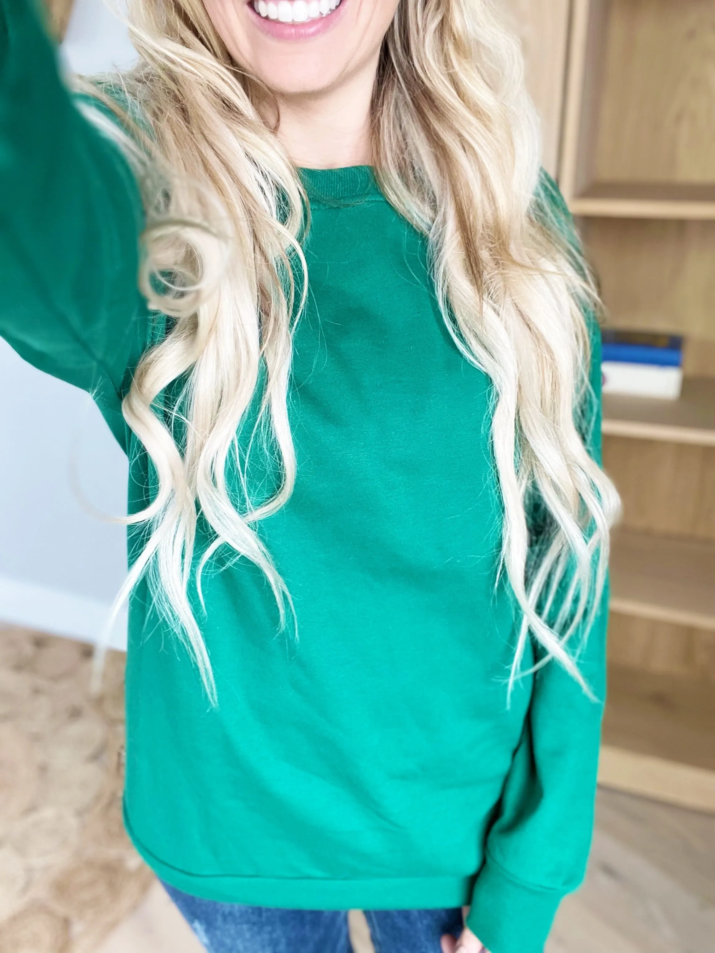 Get The Job Done Long Sleeve Fleece Lined Top (Multiple Colors)