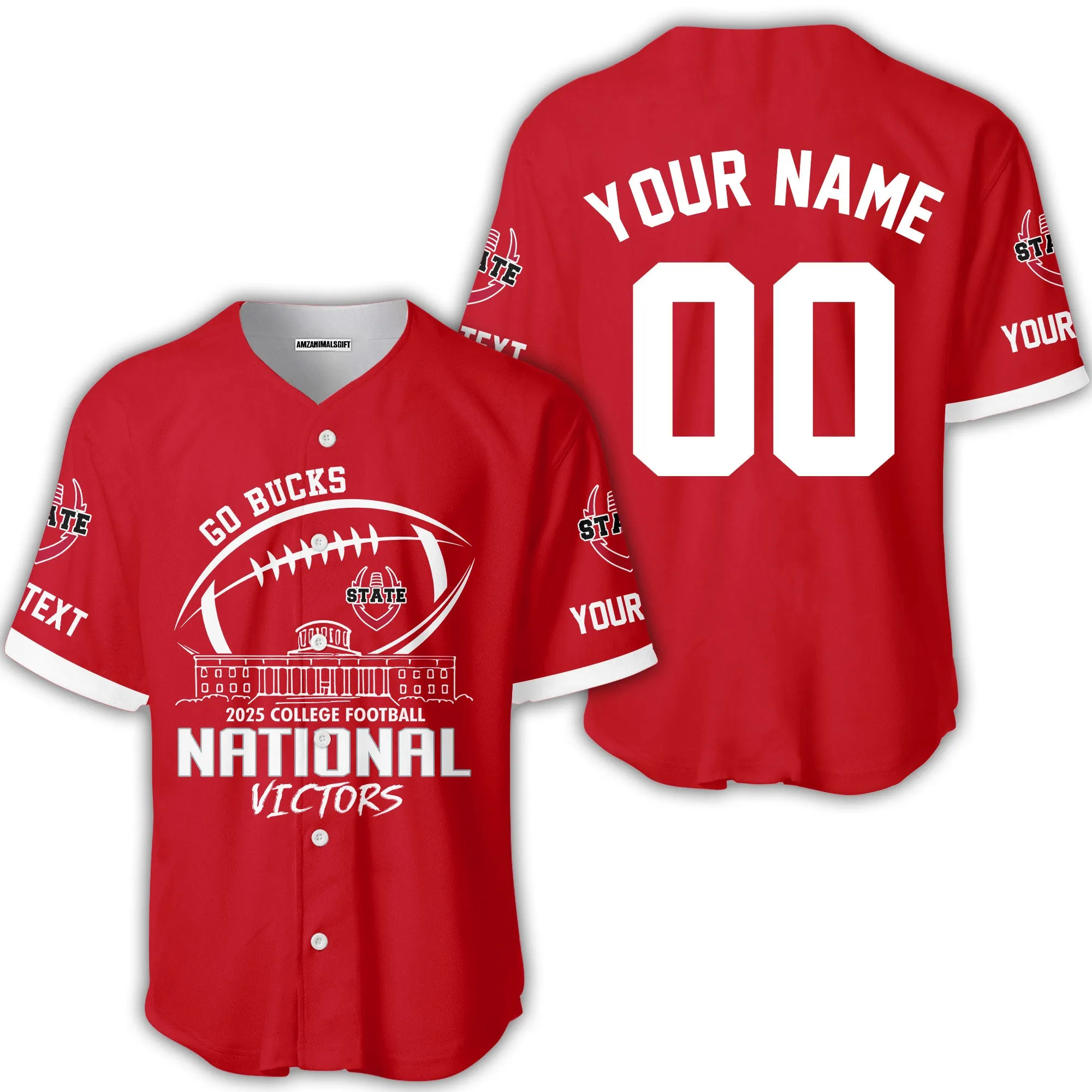 Go Bucks 2025 College Football Victors Custom 2 Sided Long Sleeve Shirt, National Winner Shirt, 2025 Champions Columbus Ohio Custom Long Sleeve Shirts