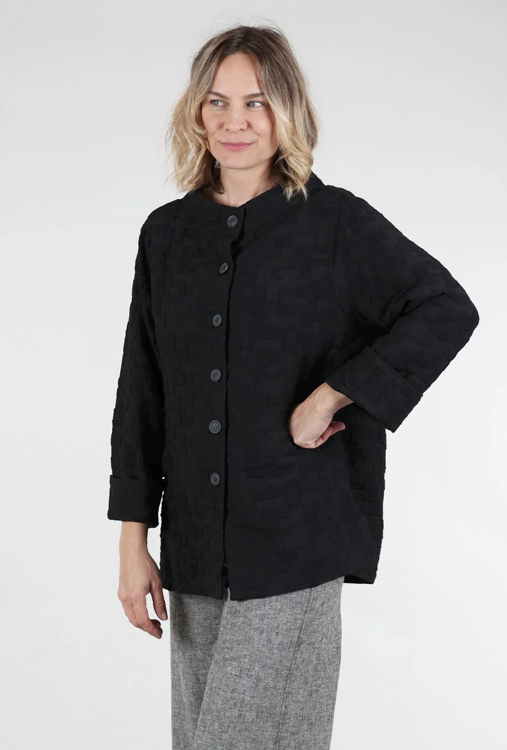 Hazel Strata Jacket, Onyx