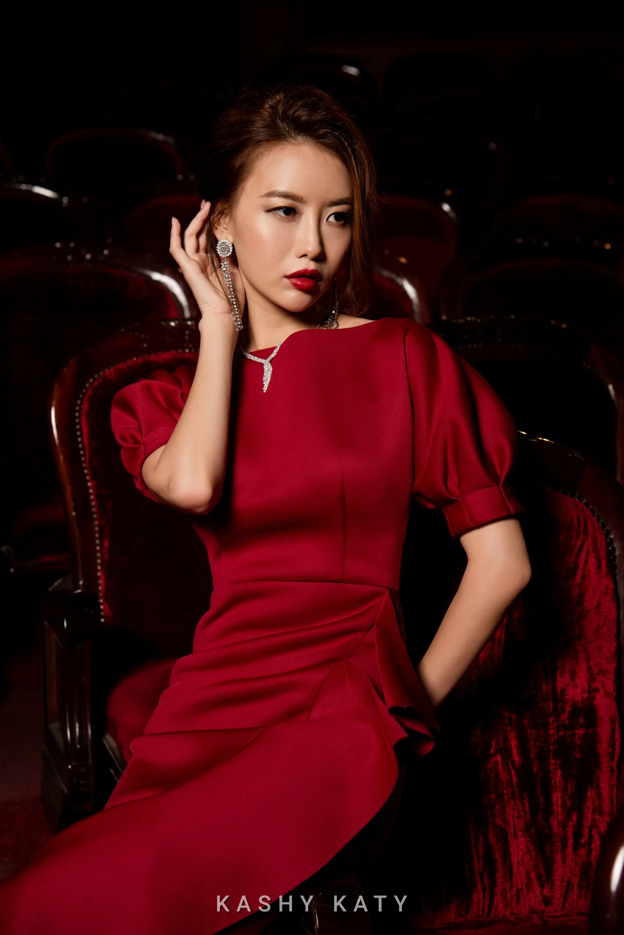 Josephine Structured Peplum Design Dress