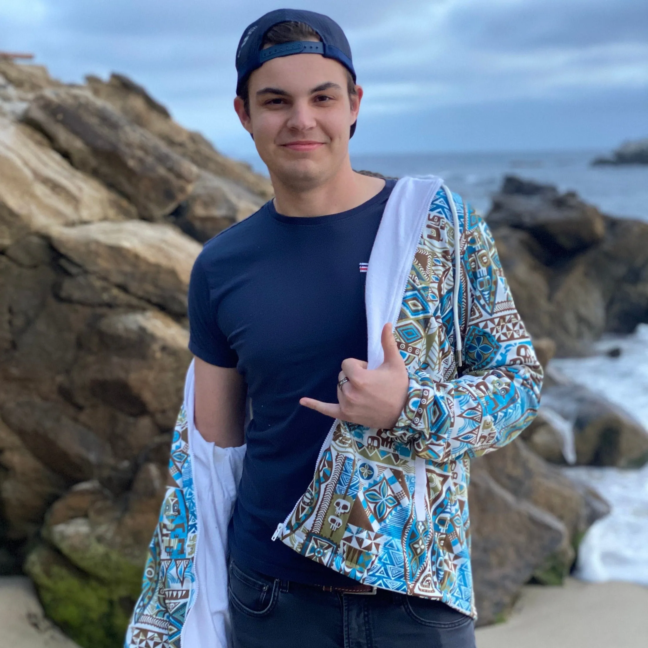 Jungle Juju Double Layered Unisex Jacket designed by Jeff Granito - Ready to Ship!