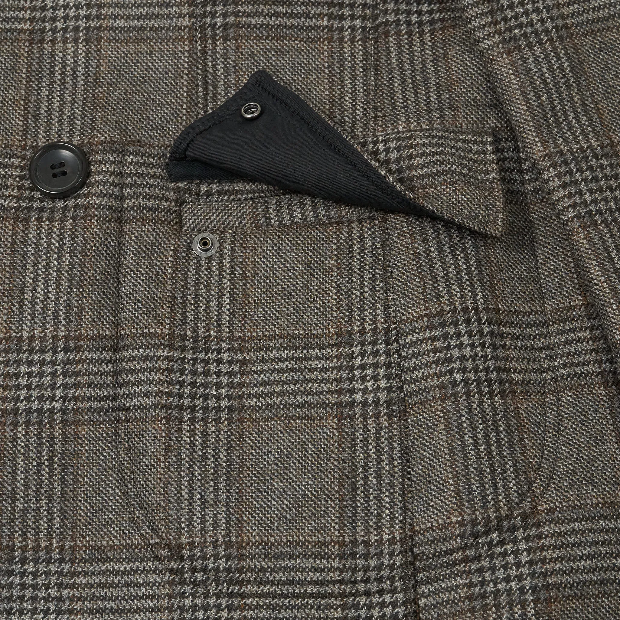 Junya Watanabe Man Glencheck Double Breasted Coat