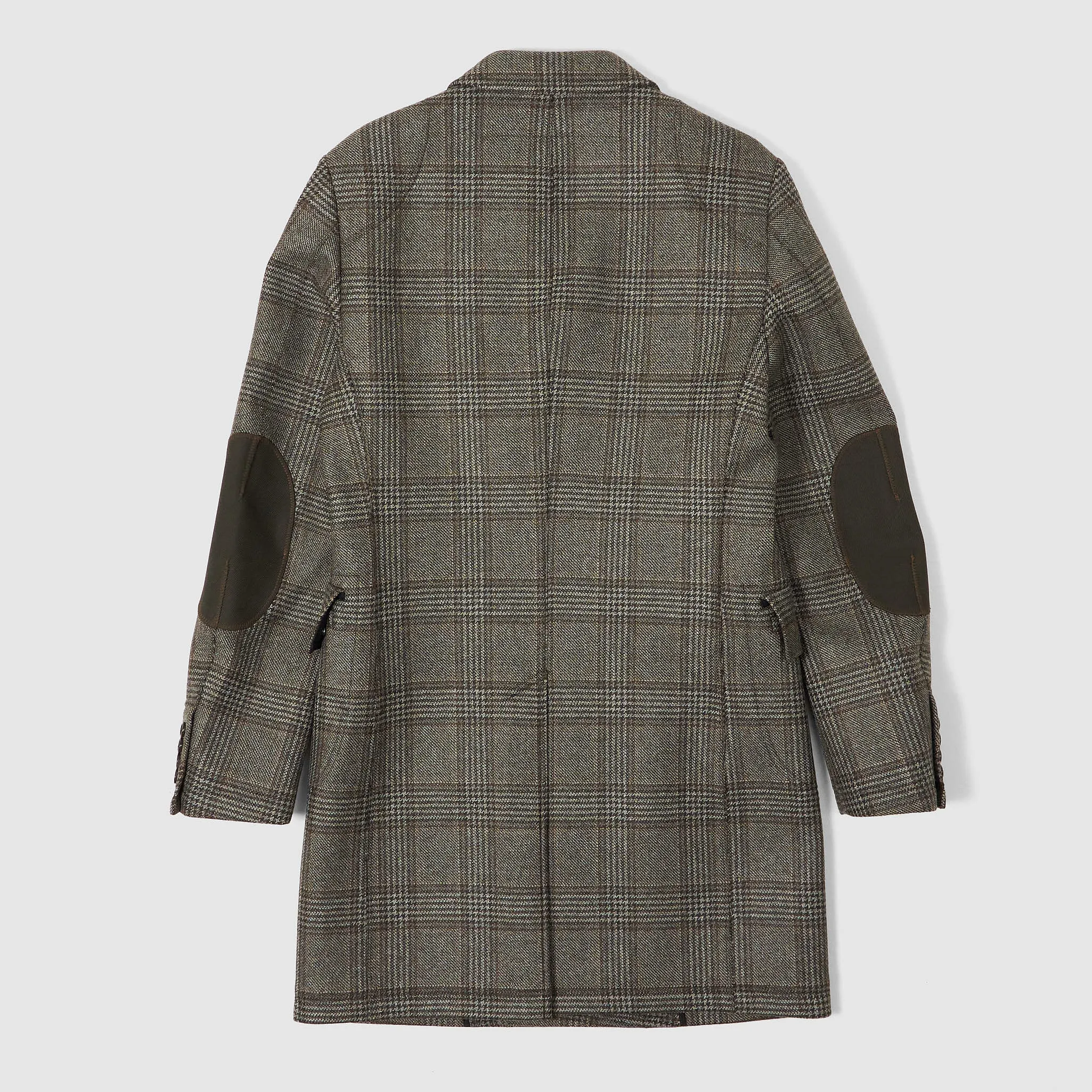 Junya Watanabe Man Glencheck Double Breasted Coat