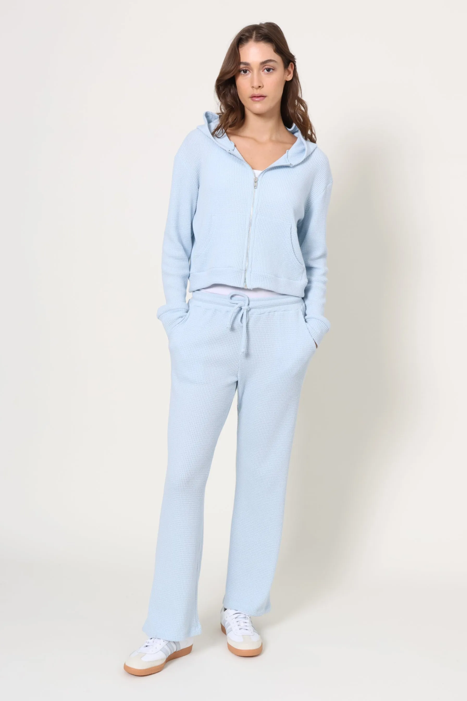 Lazy Day Waffle Wide Leg Pant