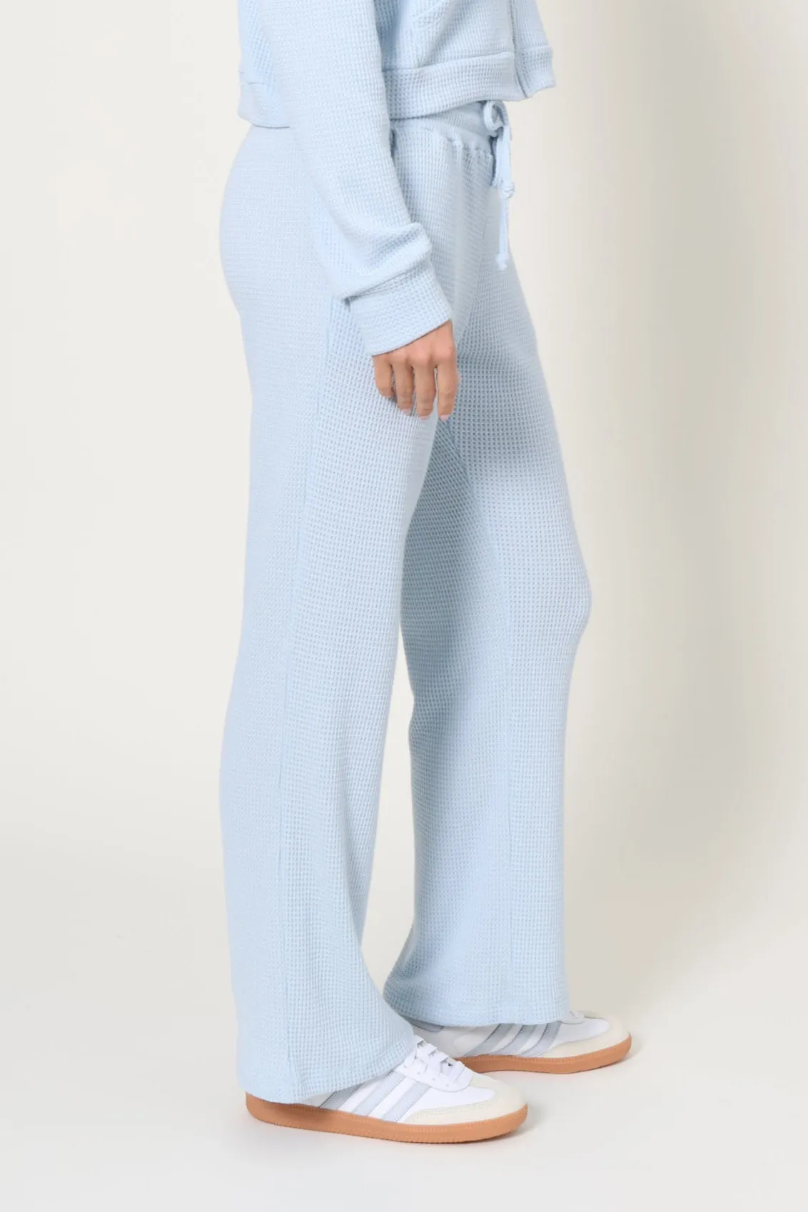 Lazy Day Waffle Wide Leg Pant