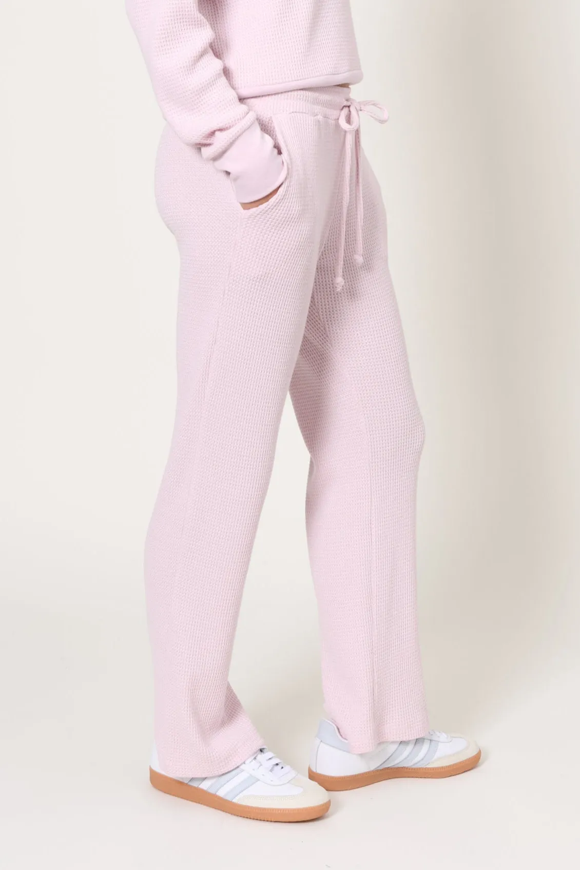 Lazy Day Waffle Wide Leg Pant